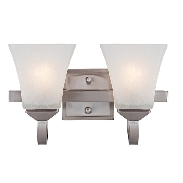 Design House Torino 2-Light Satin Nickel Vanity Light 587774